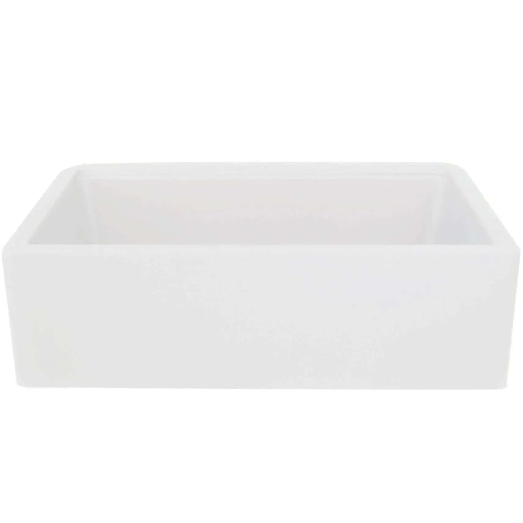 Nantucket Sinks Rockport 33" Granite Composite Workstation Farmhouse Sink with Accessories, White, PR3320-APS-W