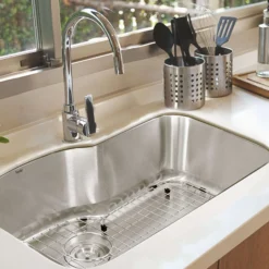 Nantucket Sinks Sconset 32" Stainless Steel Kitchen Sink, 16 Gauge, MOBYXL-16