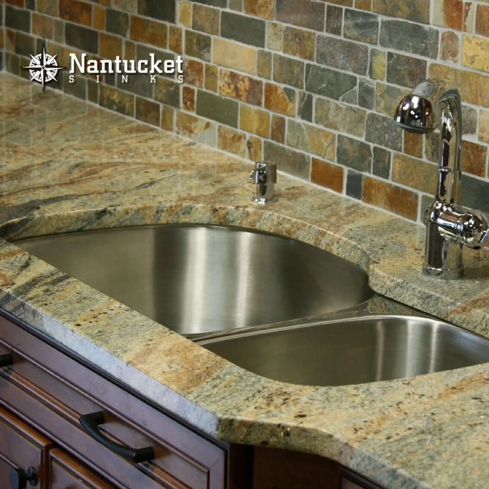 Nantucket Sinks Sconset 32" Stainless Steel Kitchen Sink, 16 Gauge, NS3121-16