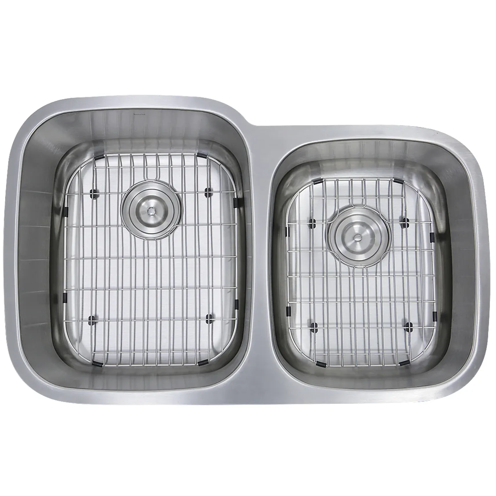 Nantucket Sinks Sconset 32" Stainless Steel Kitchen Sink, 16 Gauge, 60/40 Double Bowl, NS503-16-CB