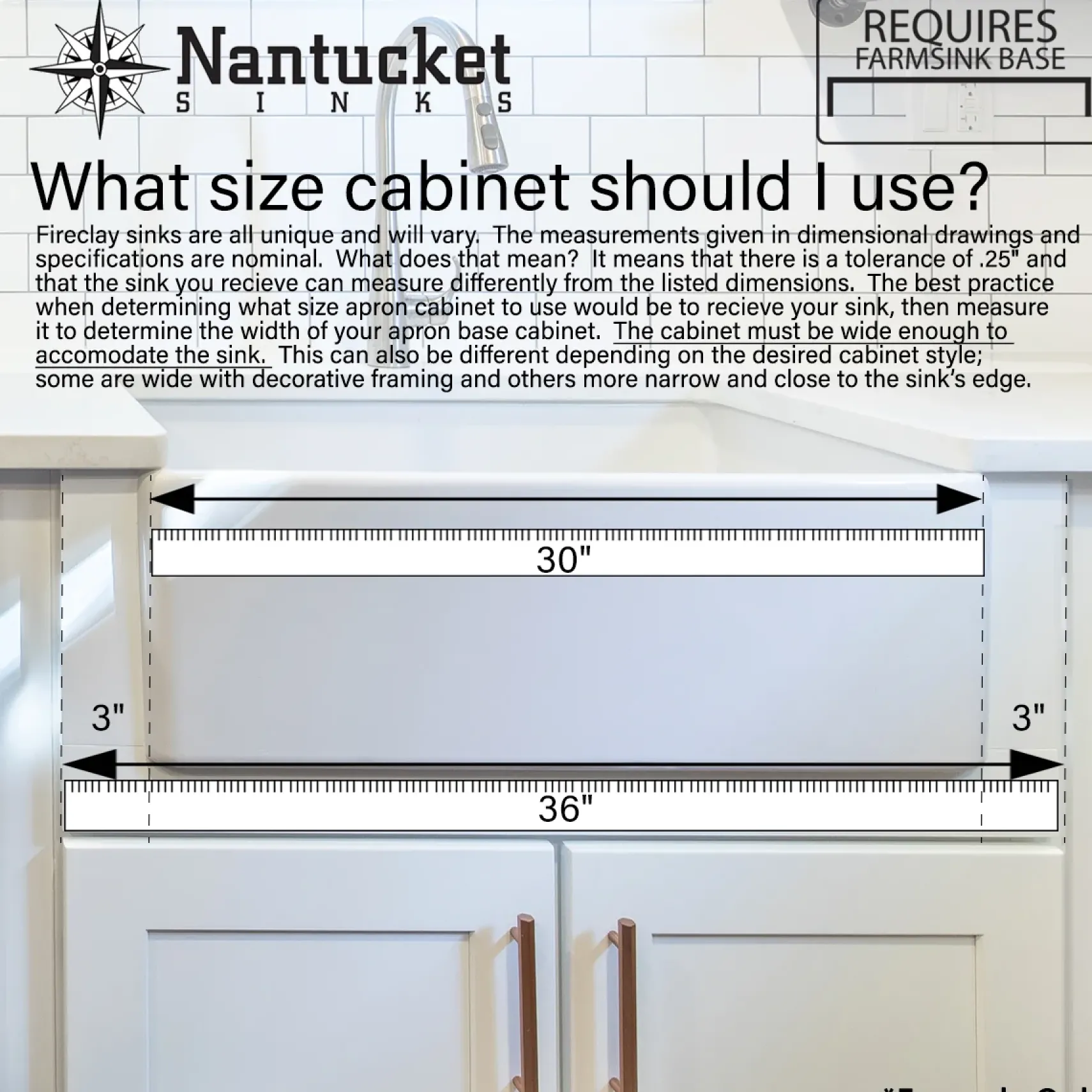 Nantucket Sinks Vineyard 30" Fireclay Farmhouse Sink, Pale Yellow, FCFS3020S-ShabbyStraw