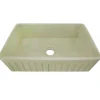 Nantucket Sinks Vineyard 33" Fireclay Farmhouse Sink, Light Green, FCFS3320S-ShabbyGreen