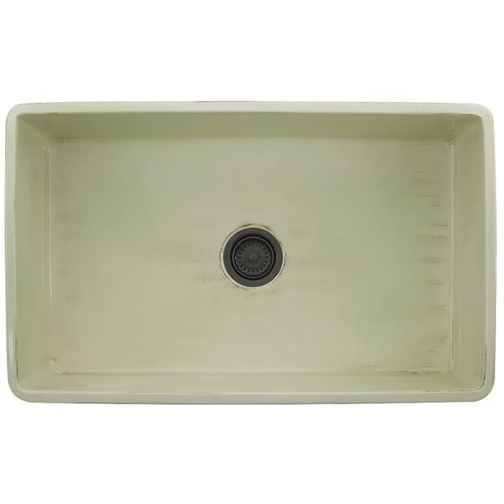 Nantucket Sinks Vineyard 33" Fireclay Farmhouse Sink, Light Green, FCFS3320S-ShabbyGreen