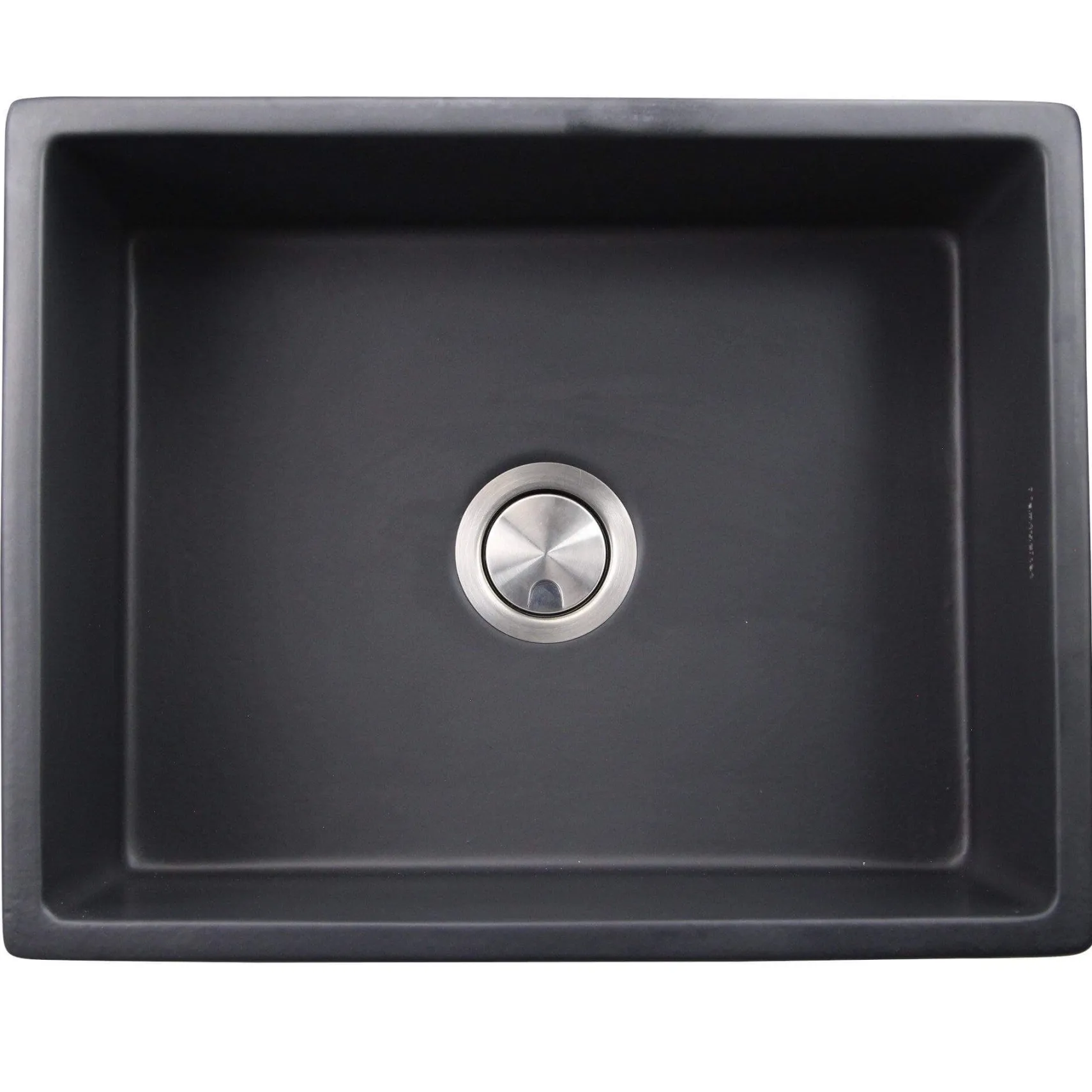 Nantucket Sinks Vineyard 23" Fireclay Farmhouse Sink, Matte Black, FCFS2418S-MatteBlack