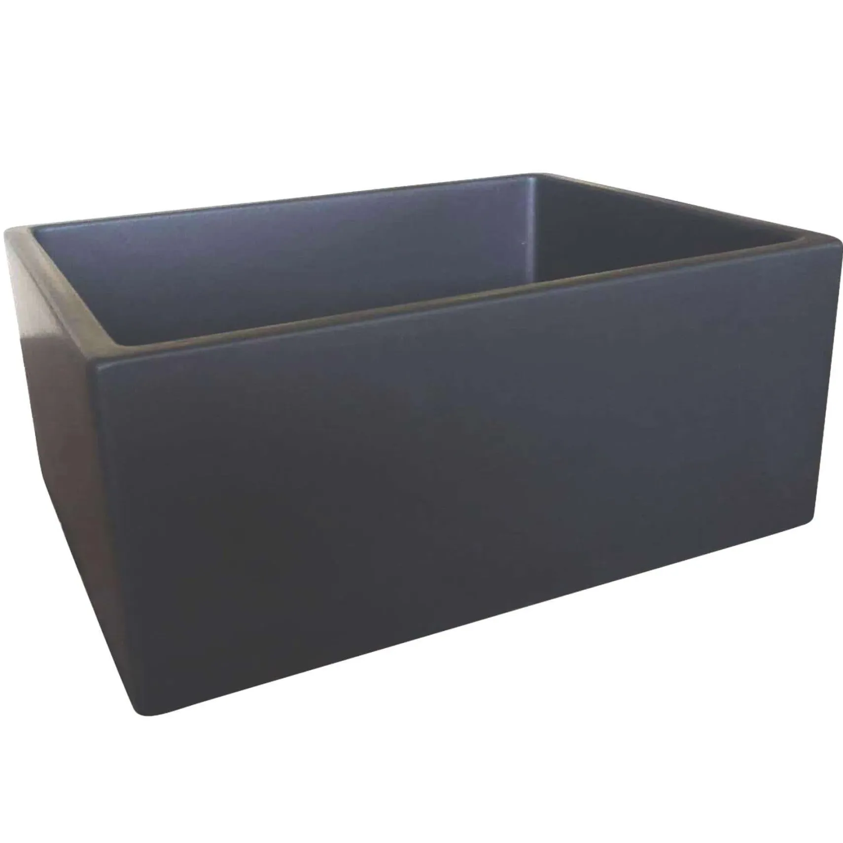 Nantucket Sinks Vineyard 23" Fireclay Farmhouse Sink, Matte Black, FCFS2418S-MatteBlack