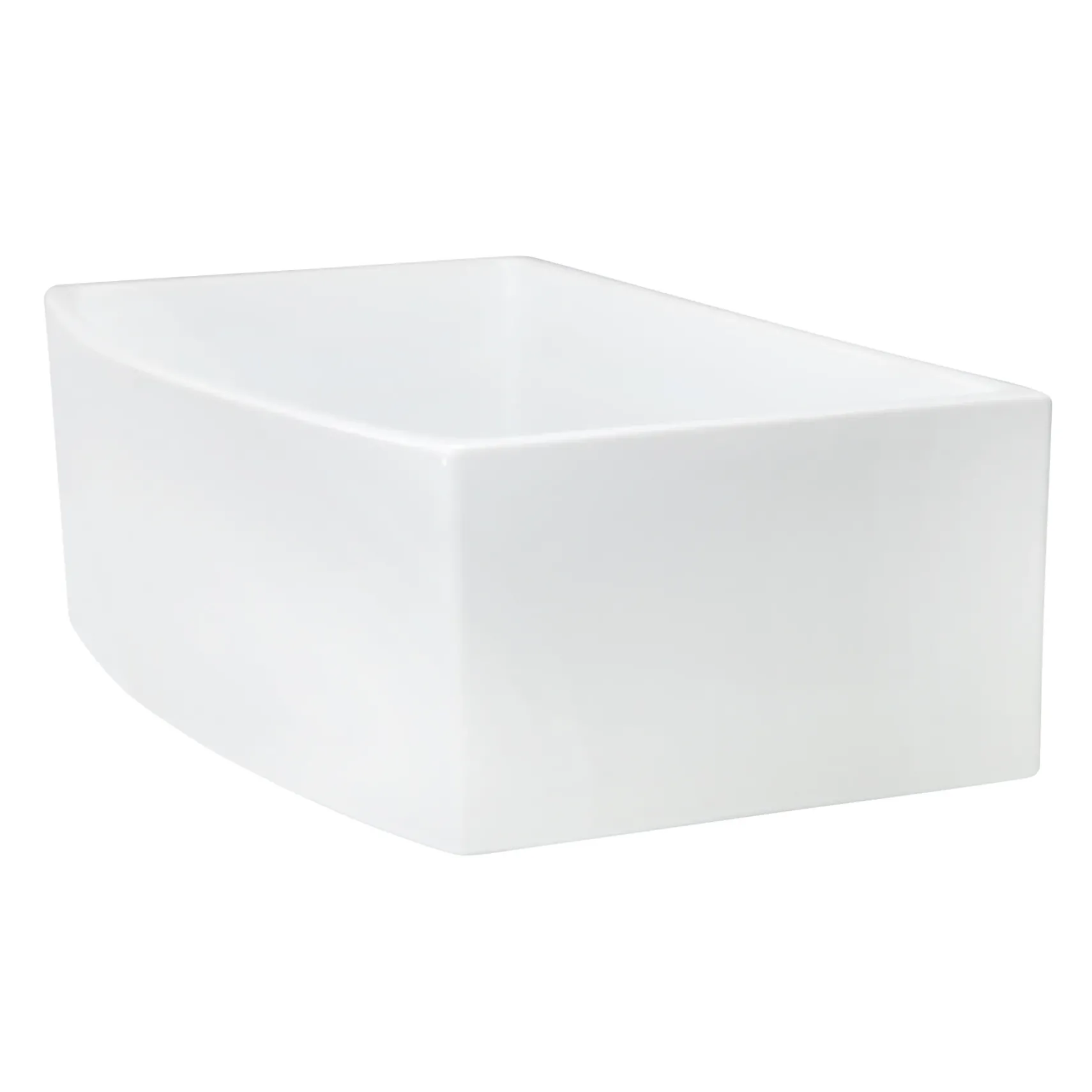 Nantucket Sinks Vineyard 33" Fireclay Farmhouse Sink, White, FCFS3320CA-W