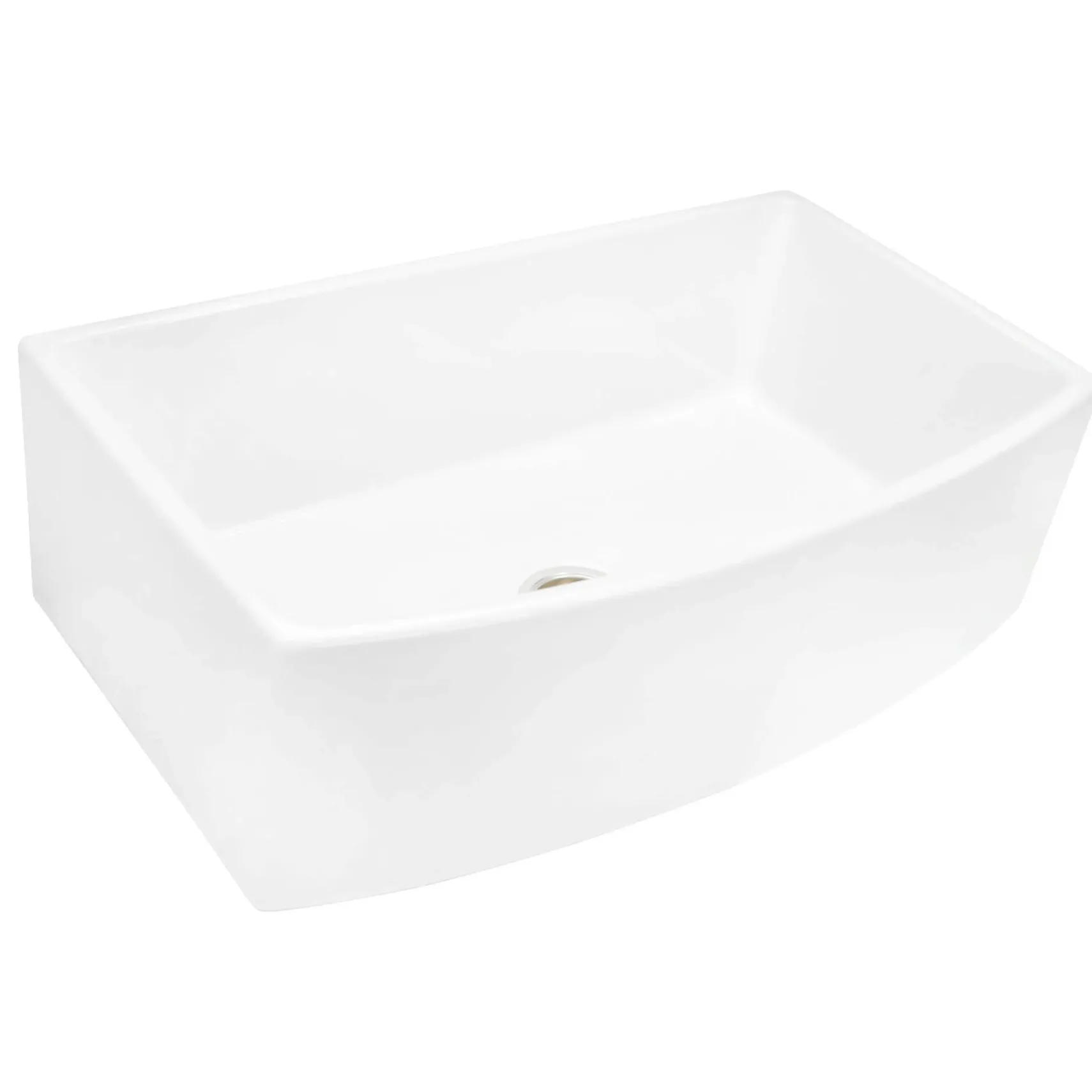 Nantucket Sinks Vineyard 33" Fireclay Farmhouse Sink, White, FCFS3320CA-W