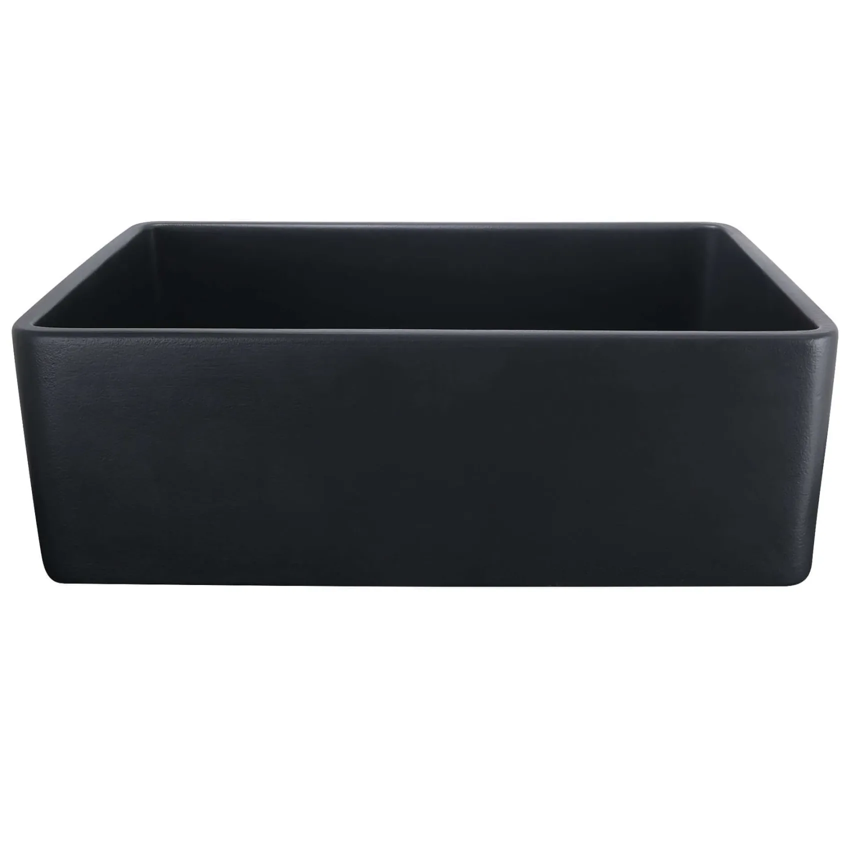 Nantucket Sinks Vineyard 30" Fireclay Farmhouse Sink with Accessories, Matte Black, FCFS3020S-MatteBlack