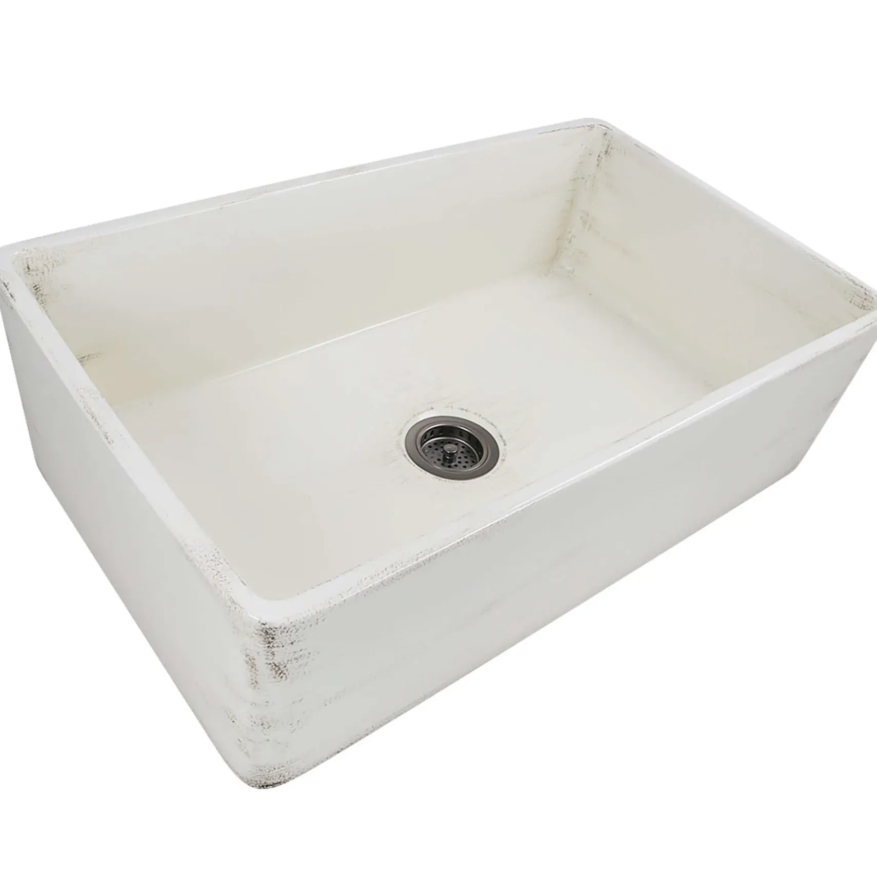 Nantucket Sinks Vineyard 33" Fireclay Farmhouse Sink, Pale Yellow, FCFS3320S-ShabbyStraw