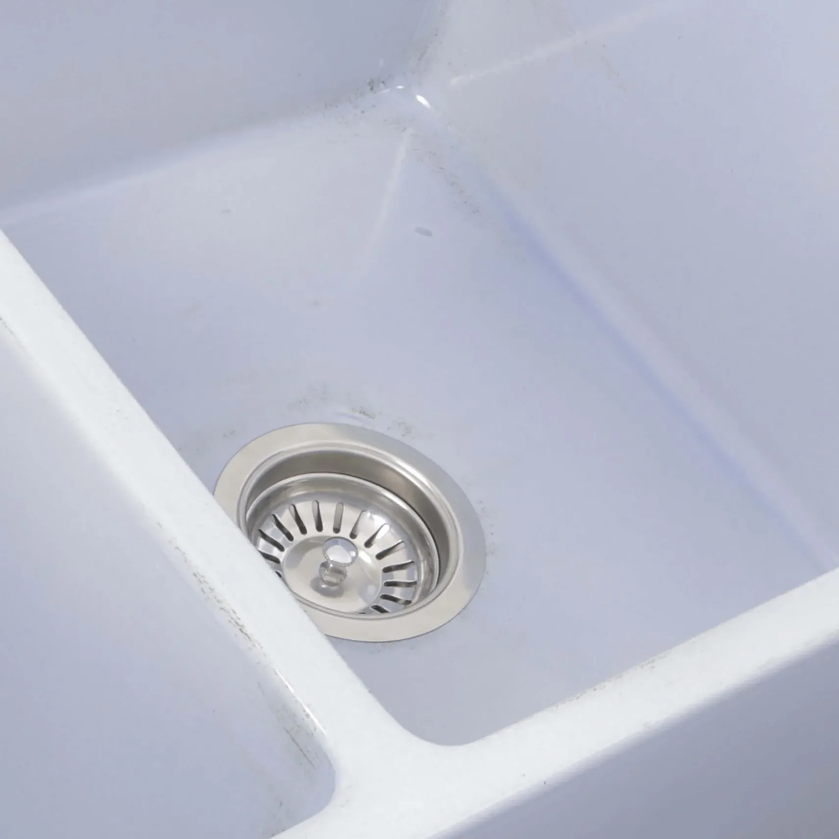 Nantucket Sinks Vineyard 33" Fireclay Farmhouse Sink, Double Bowl, Light Blue, FCFS3318D-ShabbySugar