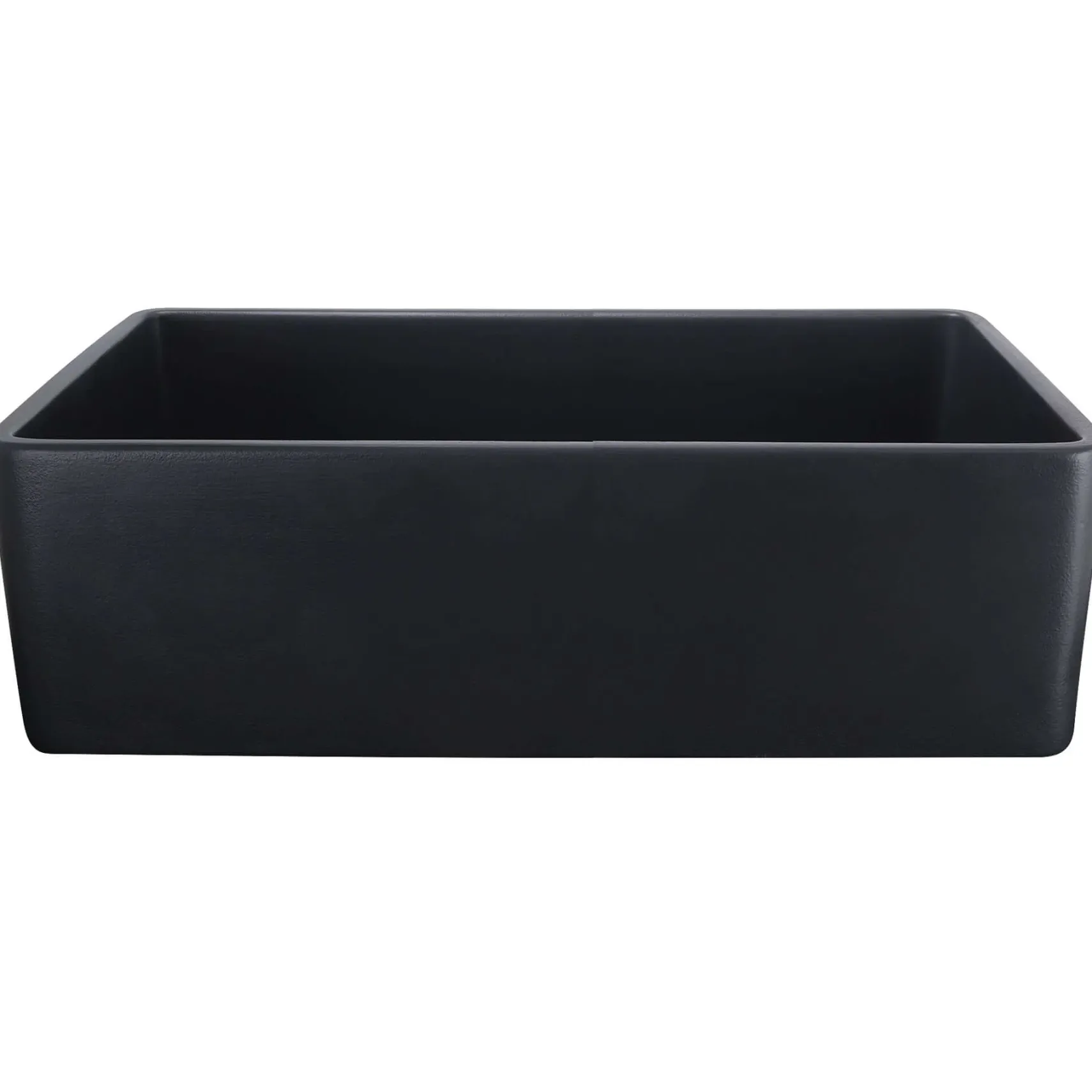 Nantucket Sinks Vineyard 33" Fireclay Farmhouse Sink with Accessories, Matte Black, FCFS3320S-MatteBlack
