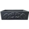 Nantucket Sinks Vineyard 33" Fireclay Farmhouse Sink, Matte Black, FCFS3320S-FiligreeMBL