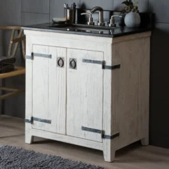 Native Trails 30" Americana Freestanding Vanity Base in Whitewash, VNB300