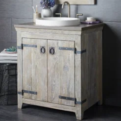 Native Trails 30" Americana Freestanding Vanity Base in Driftwood, VNB309