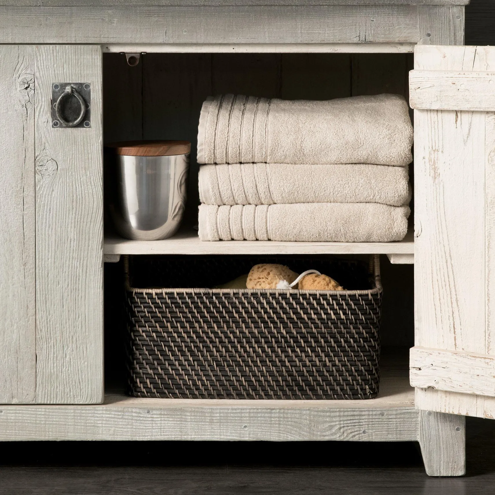 Native Trails 48" Americana Freestanding Rustic Vanity Base in Driftwood, Reclaimed Wood, VNB489