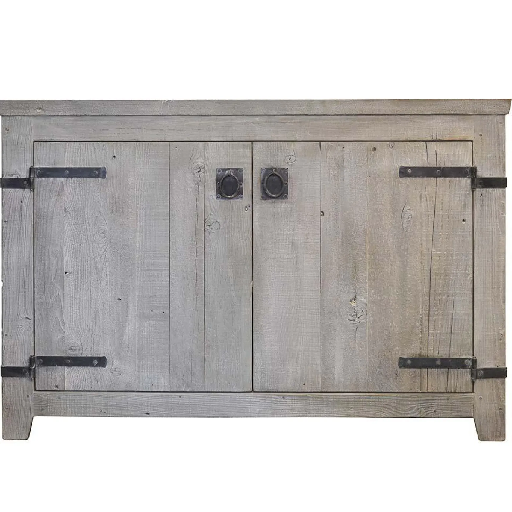 Native Trails 48" Americana Freestanding Rustic Vanity Base in Driftwood, Reclaimed Wood, VNB489