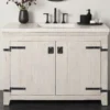Native Trails 48" Americana Freestanding Rustic Vanity Base in Whitewash, Reclaimed Wood, VNB480