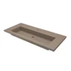 Native Trails 48" Capistrano ADA Vanity Top with Integral Trough Sink in Earh, Single Faucet Cutout, NSVT48-E1