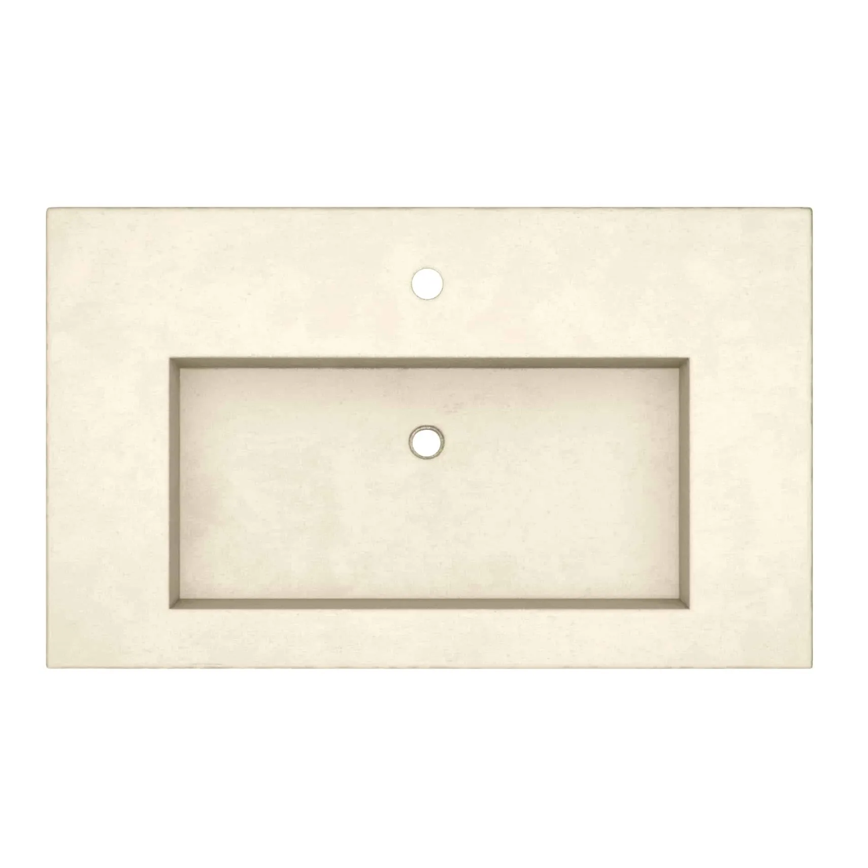 Native Trails 36" Capistrano ADA NativeStone Vanity Top and Trough Sink in Sand, 1 Faucet Hole, NSVT36-D1
