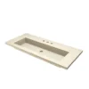 Native Trails 48" Capistrano ADA NativeStone Vanity Top and Trough Sink in Sand, 3 Faucet Holes, NSVT48-D