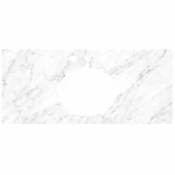 Native Trails 48" Carrara Vanity Top, Oval with 3 Faucet Holes, VT48-O1714-CA-3