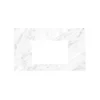 Native Trails 36" Carrara Vanity Top, Rectangle 18x12 with 3 Faucet Holes, VT36-R1812-CA-3