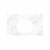 Native Trails 36" Carrara Vanity Top, Oval with 3 Faucet Holes, VT36-O1714-CA-3