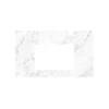 Native Trails 36" Carrara Vanity Top, Rectangle 18x12 with Single Faucet Hole, VT36-R1812-CA-1