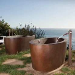 Native Trails 64" Copper Aspen Bathtub, Antique Copper, CPS802