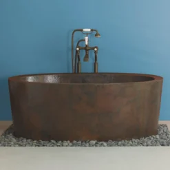 Native Trails 64" Copper Aspen Bathtub, Antique Copper, CPS802