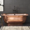Native Trails 66" Copper Santorini Bathtub, Polished Copper, CPS944