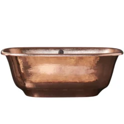 Native Trails 66" Copper Santorini Bathtub, Polished Copper, CPS944
