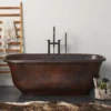 Native Trails 66" Copper Santorini Bathtub, Antique Copper, CPS942