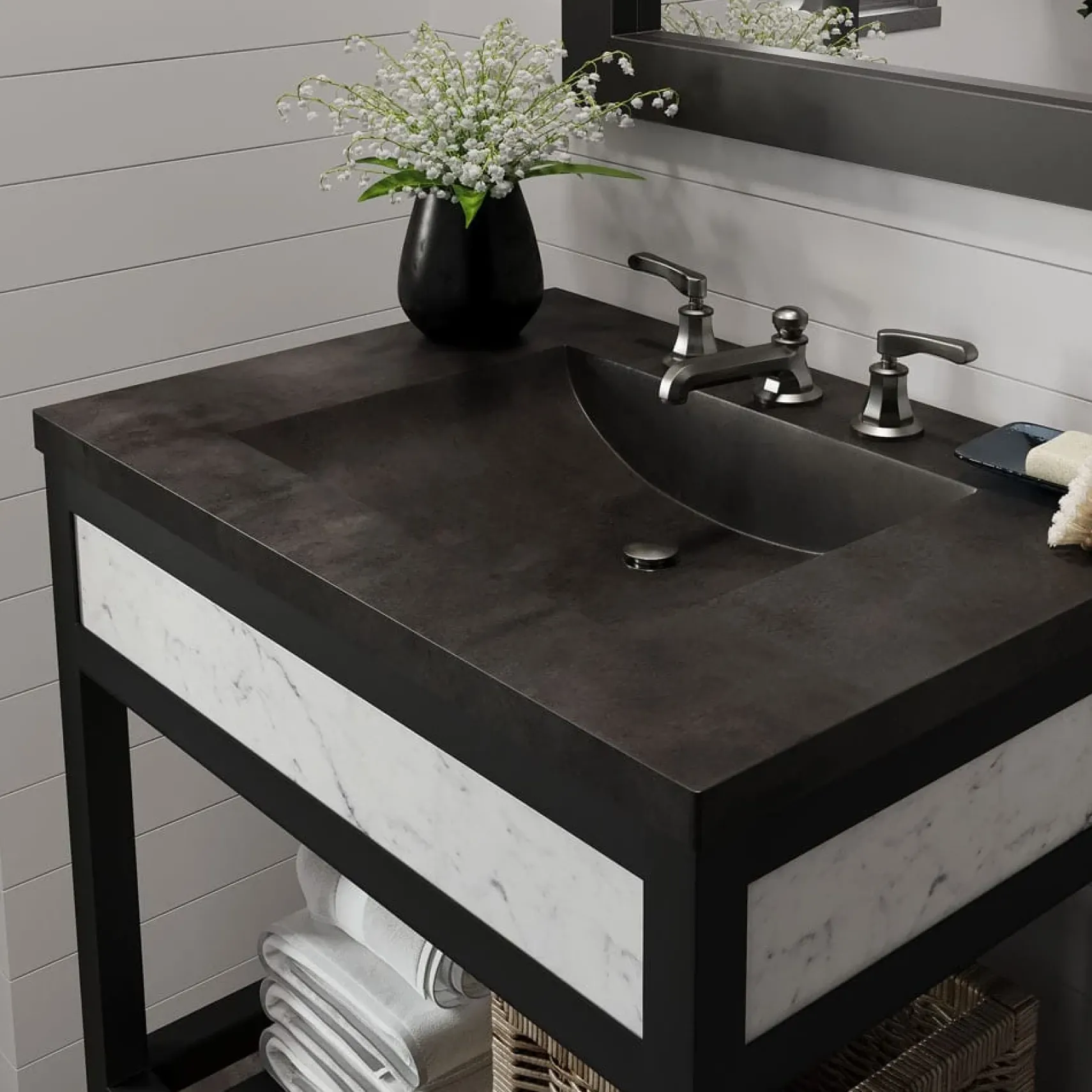 Native Trails 30" Cuzco Freestanding Vanity Base in Carrara, VNR306
