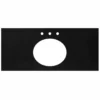 Native Trails 48" Native Stone ADA Vanity Top, Charcoal, Oval with 3 Faucet Holes, VT48-O1714-C-3