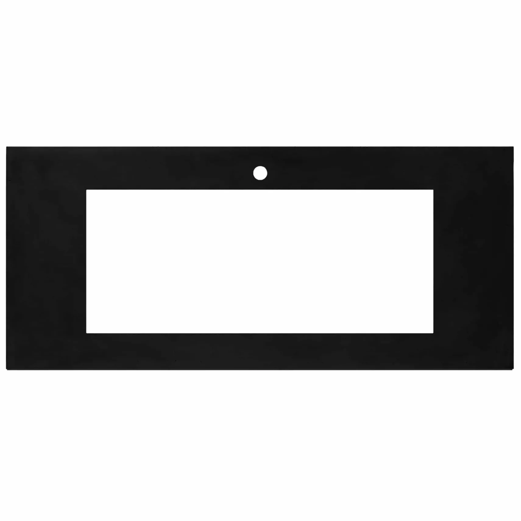 Native Trails 48" Native Stone ADA Vanity Top, Charcoal, 34x14 Cutout for Trough with Single or No Faucet Hole, VT48-T3414-C-1