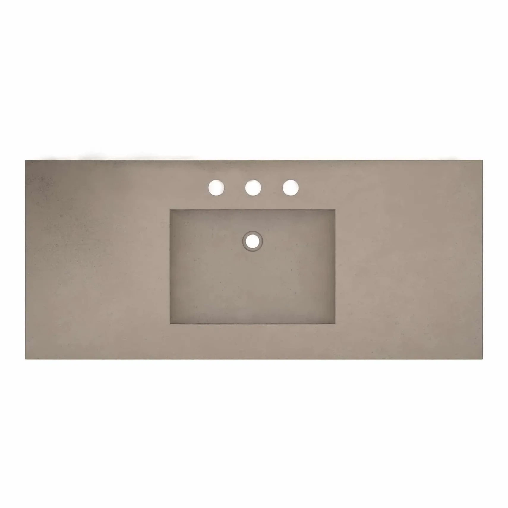 Native Trails 48" NativeStone Palomar Vanity Top with Integral Sink in Earth - 8" Widespread Cutout, NSVNT48-E
