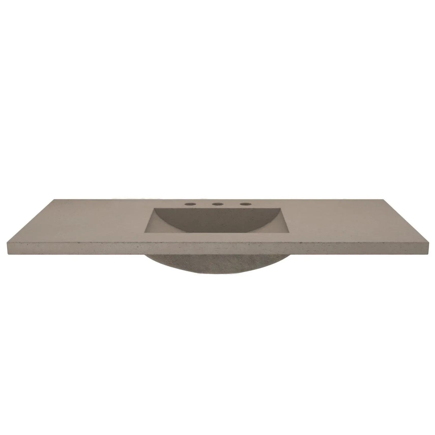 Native Trails 48" NativeStone Palomar Vanity Top with Integral Sink in Earth - 8" Widespread Cutout, NSVNT48-E