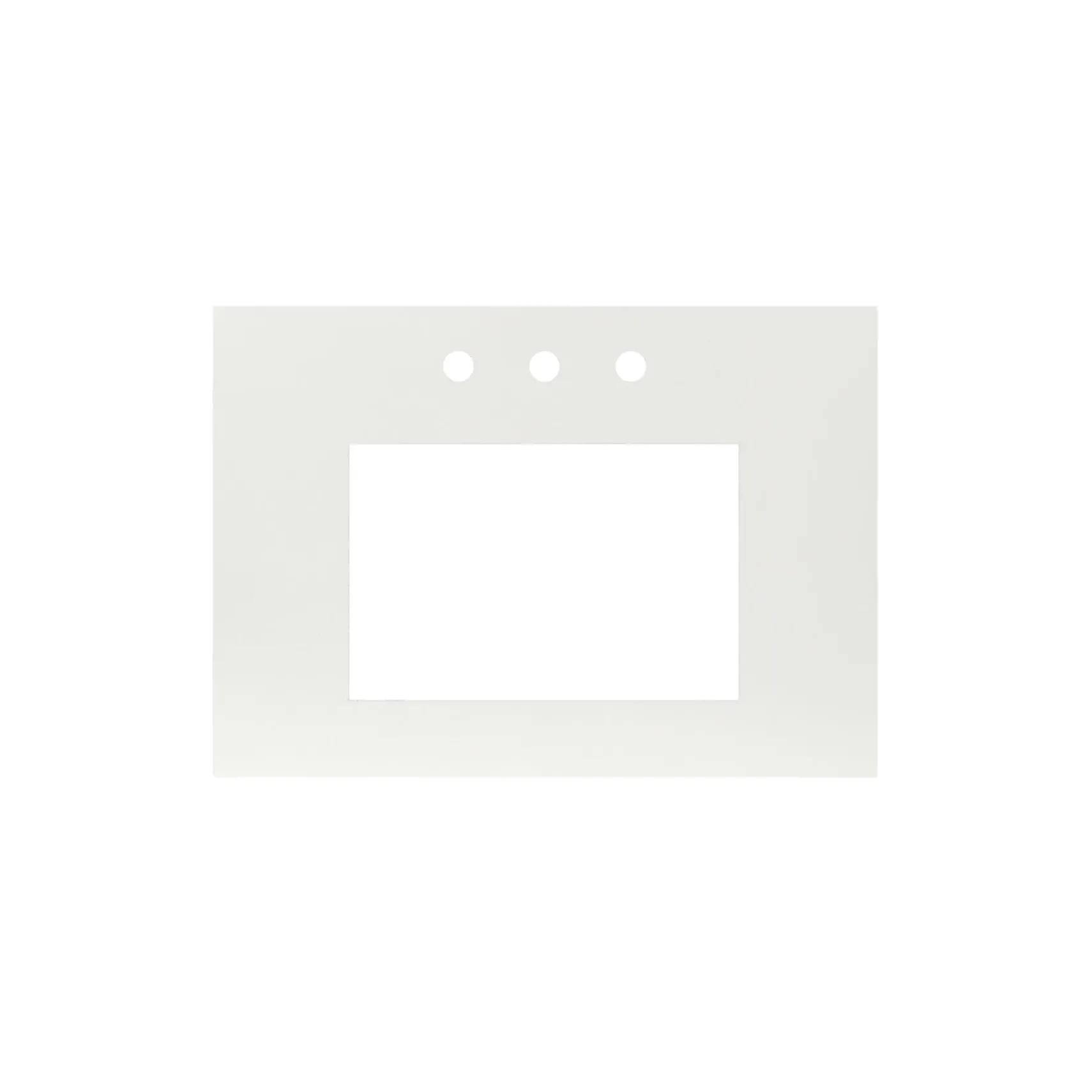 Native Trails 30" NativeStone Vanity Top, Pearl, Rectangle 18x12 with 3 Faucet Holes, VT30-R1812-P-3