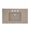 Native Trails 36" NativeStone Palomar Vanity Top with Integral Sink in Earth - 8" Widespread Cutout, NSVNT36-E