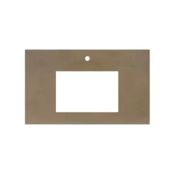Native Trails 36" NativeStone Vanity Top, Earth, Rectangle 18x12 with Single Faucet Hole, VT36-R1812-E-1