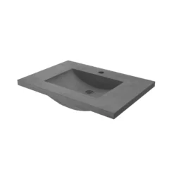 Native Trails 30" NativeStone Palomar Vanity Top with Integral Sink in Slate - Single Faucet Cutout, NSVNT30-S1