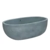Native Trails 66" NativeStone Concrete Avalon Freestanding Bathtub, Ocean, NST6636-O