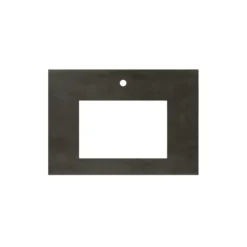 Native Trails 30" NativeStone Vanity Top, Slate, Rectangle 18x12 with Single Faucet Hole, VT30-R1812-S-1