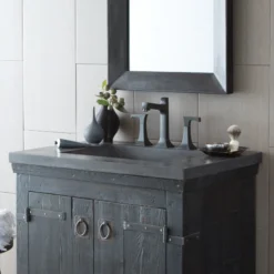 Native Trails 30" NativeStone Palomar Vanity Top with Integral Sink in Slate - 8" Widespread Cutout, NSVNT30-S