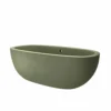 Native Trails 72" NativeStone Concrete Avalon Freestanding Bathtub, Sage, NST7236-G