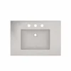 Native Trails 30" NativeStone Palomar Vanity Top with Integral Sink in Ash - 8" Widespread Cutout, NSVNT30-A