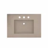 Native Trails 30" NativeStone Palomar Vanity Top with Integral Sink in Earth - 8" Widespread Cutout, NSVNT30-E