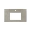 Native Trails 36" NativeStone Vanity Top, Ash, Rectangle 18x12 with Single Faucet Hole, VT36-R1812-A-1