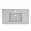 Native Trails 36" NativeStone Palomar Vanity Top with Integral Sink in Ash - Single Faucet Cutout, NSVNT36-A1